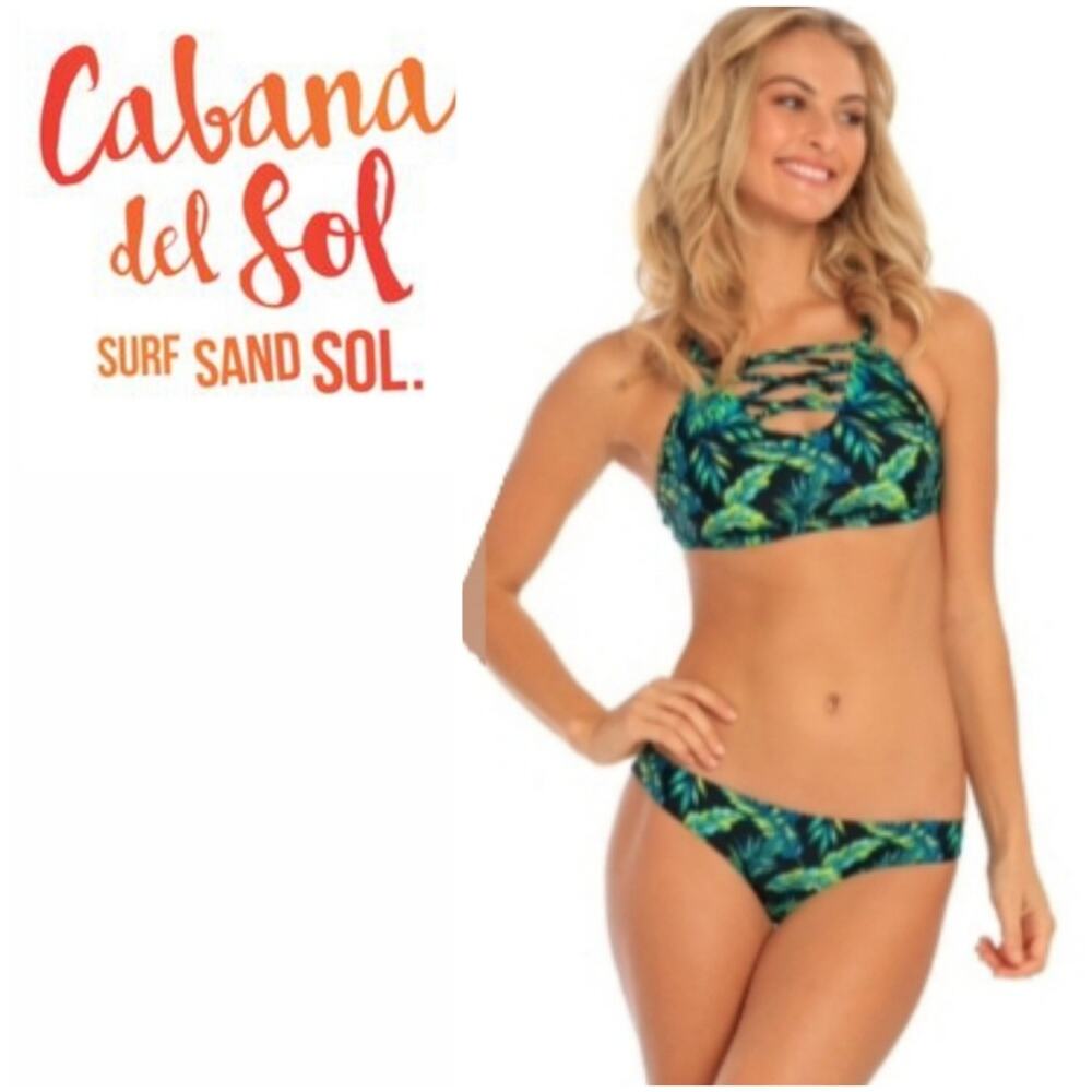 Cabana del Sol Small Bikini Two Piece Tropical Nights